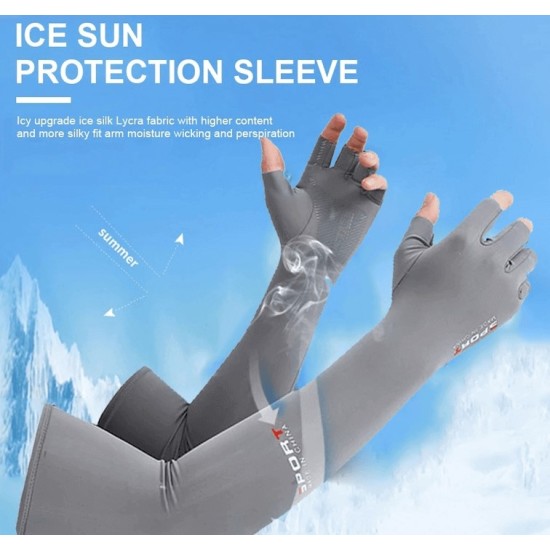 Men Women Arm Sleeves Gloves For Running Cycling Fashion Elastic Protection UV Protection Sunshade