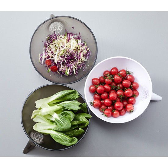 Strainer Bowl Drainer Kitchen Strainer Bowl Funnel Rice Pasta Vegetable Washing Colander Draining Food Colander Baskets