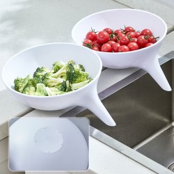 Strainer Bowl Drainer Kitchen Strainer Bowl Funnel Rice Pasta Vegetable Washing Colander Draining Food Colander Baskets