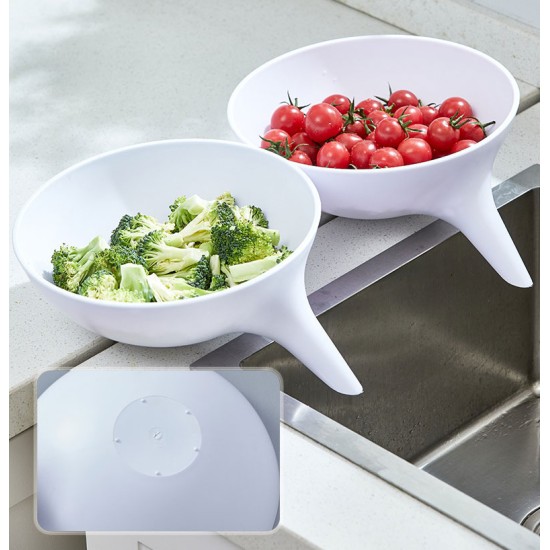 Strainer Bowl Drainer Kitchen Strainer Bowl Funnel Rice Pasta Vegetable Washing Colander Draining Food Colander Baskets