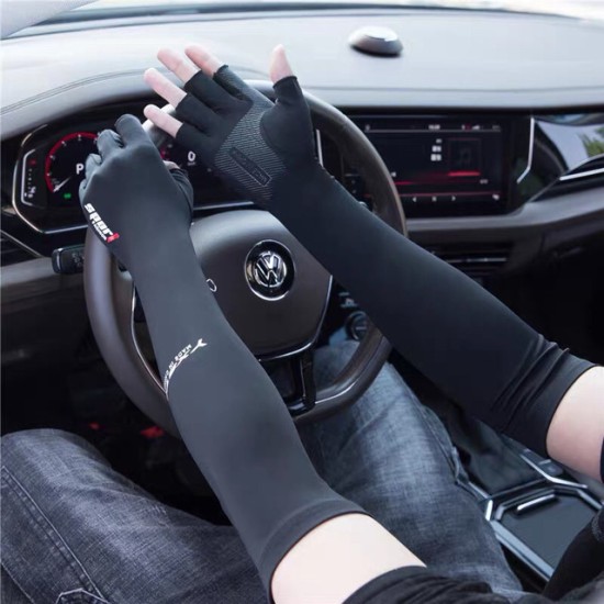 Men Women Arm Sleeves Gloves For Running Cycling Fashion Elastic Protection UV Protection Sunshade