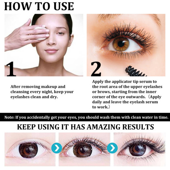 7 Days Eyelash Growth Serum for Thicker Lashes & Eyebrow Lift  (2 Pcs )